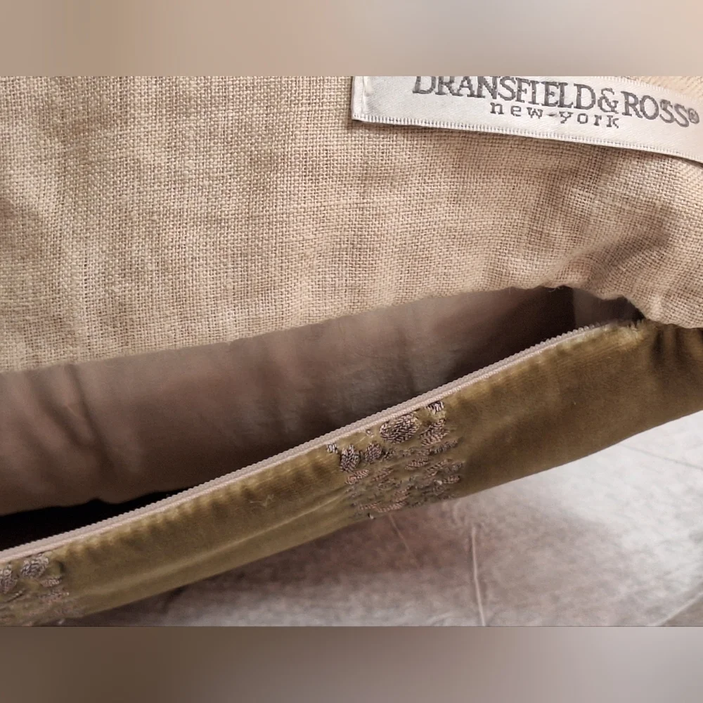 DRANSFIELD & ROSS | Square, Decorative Velvet Pillow Cover